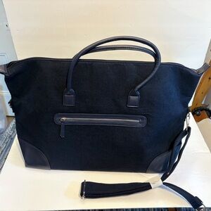 NWT Navy Felted Travel Bag